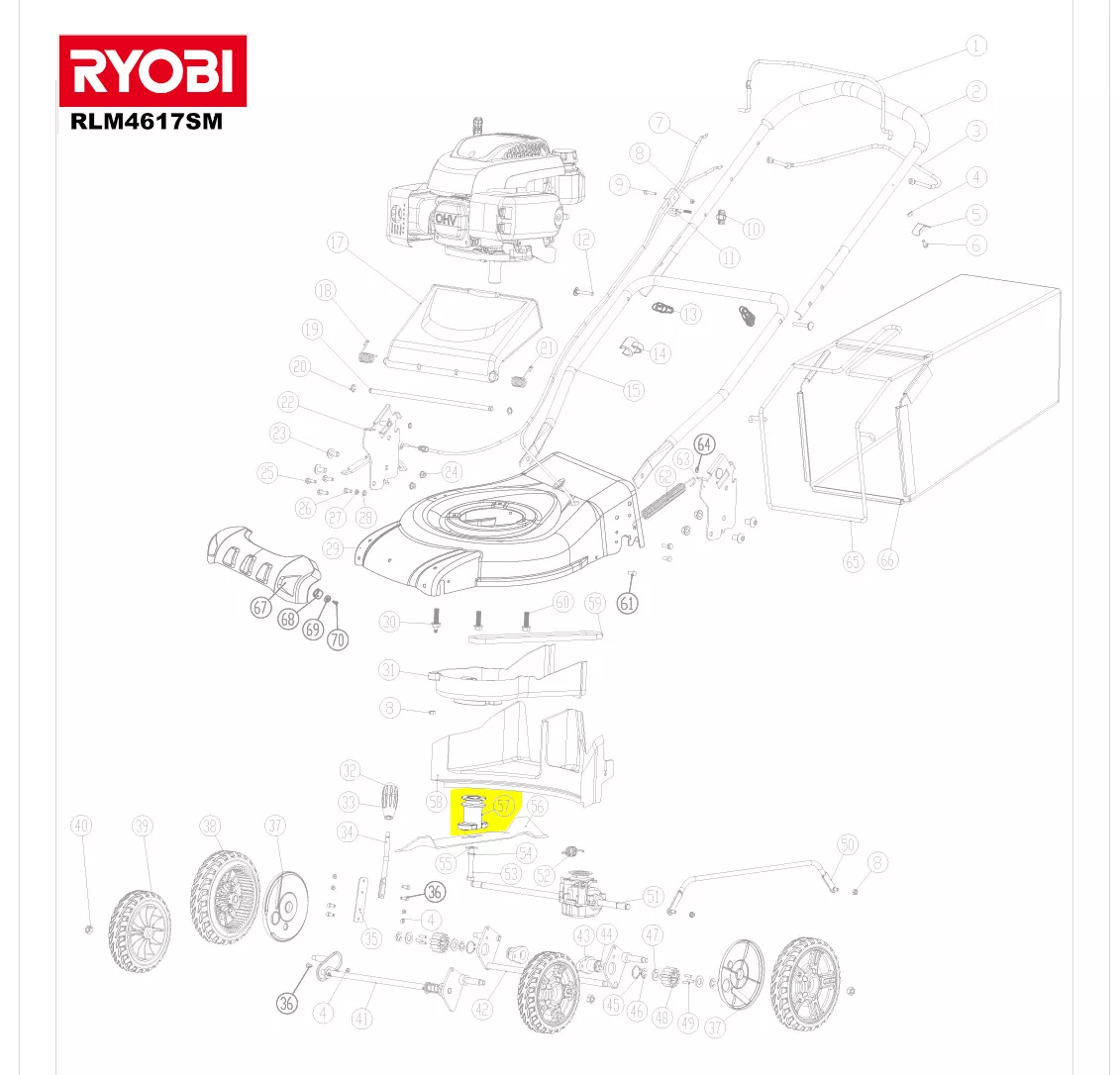 porte-lame réf. RLM4617SM Ryobi